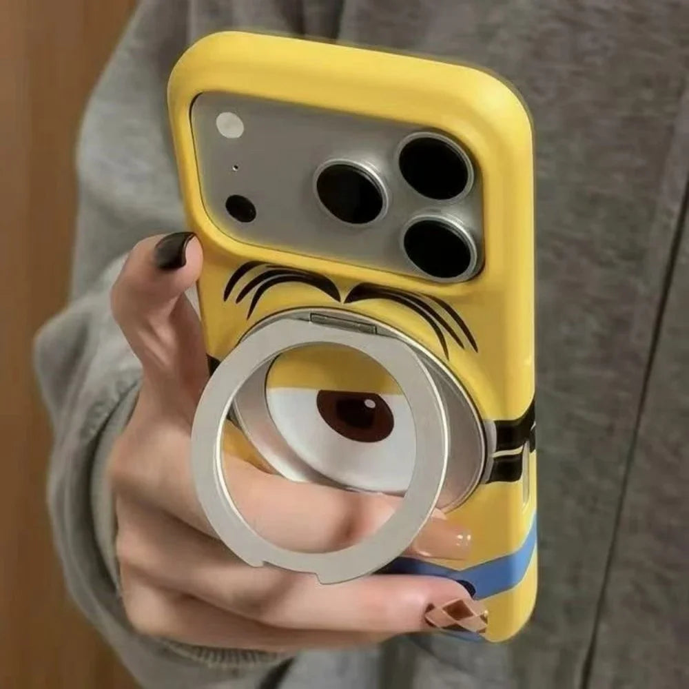 Minions Rotating Stand iPhone Case