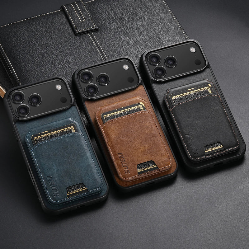 SUTENI Wallet Kickstand iPhone Case