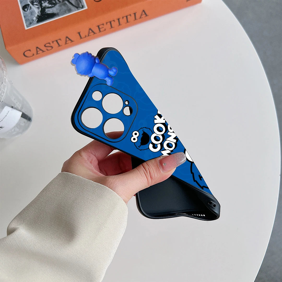 Elmo & Cookie Monster Charm iPhone Case