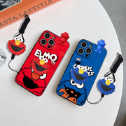 Elmo & Cookie Monster Charm iPhone Case