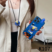 Elmo & Cookie Monster Charm iPhone Case