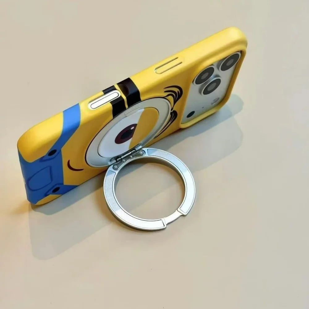 Minions Rotating Stand iPhone Case