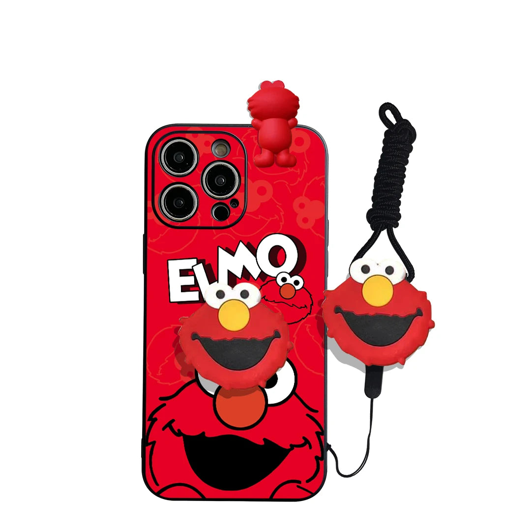 Elmo & Cookie Monster Charm iPhone Case