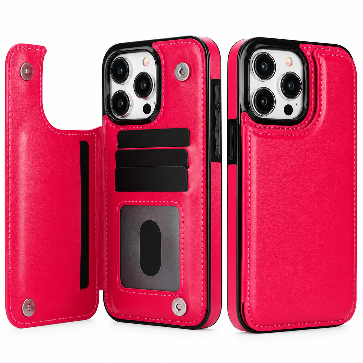 Rose red iPhone case — individual product view