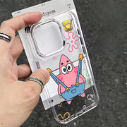 SpongeBob & Patrick Clear iPhone Case