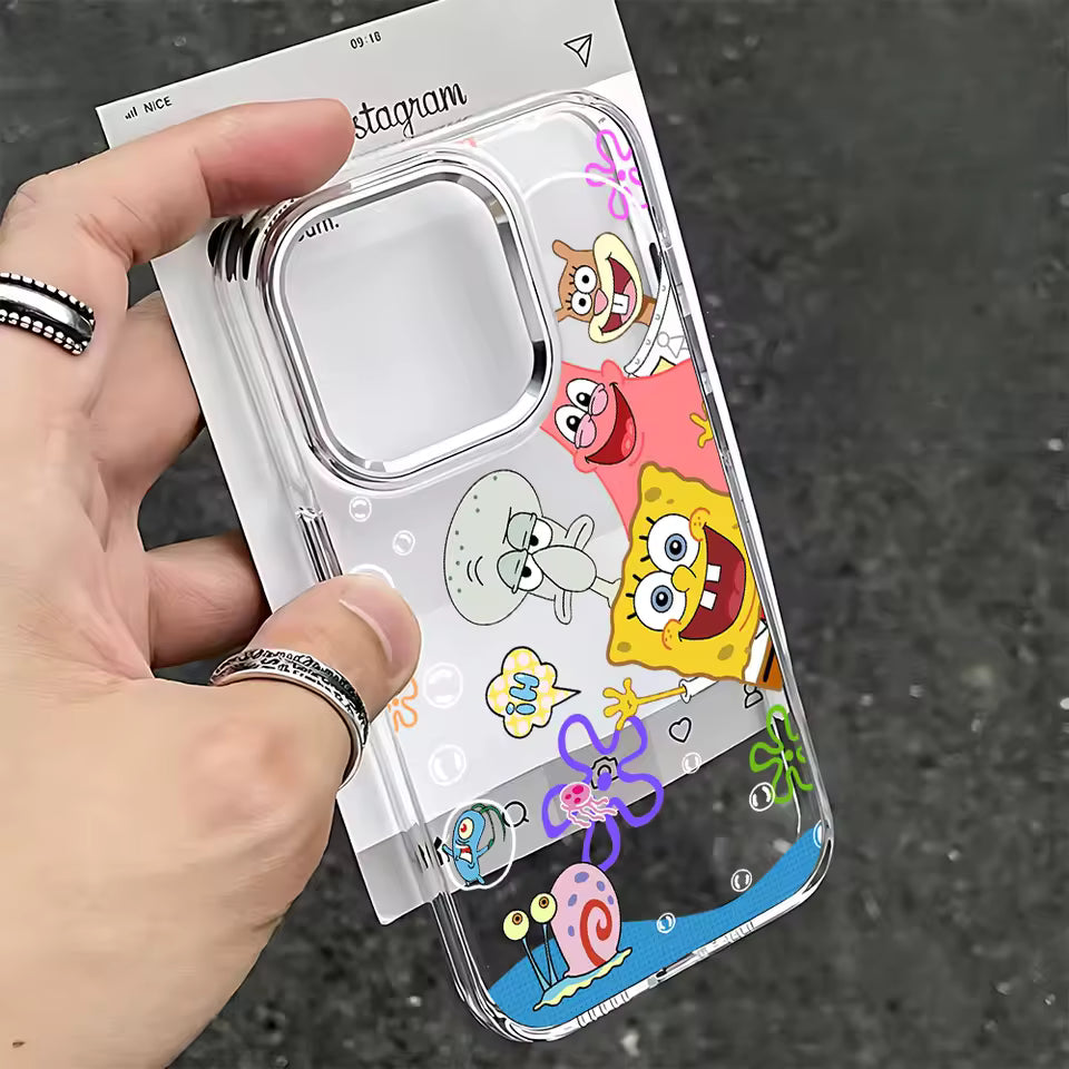 SpongeBob & Patrick Clear iPhone Case — Bikini Bottom Crew
