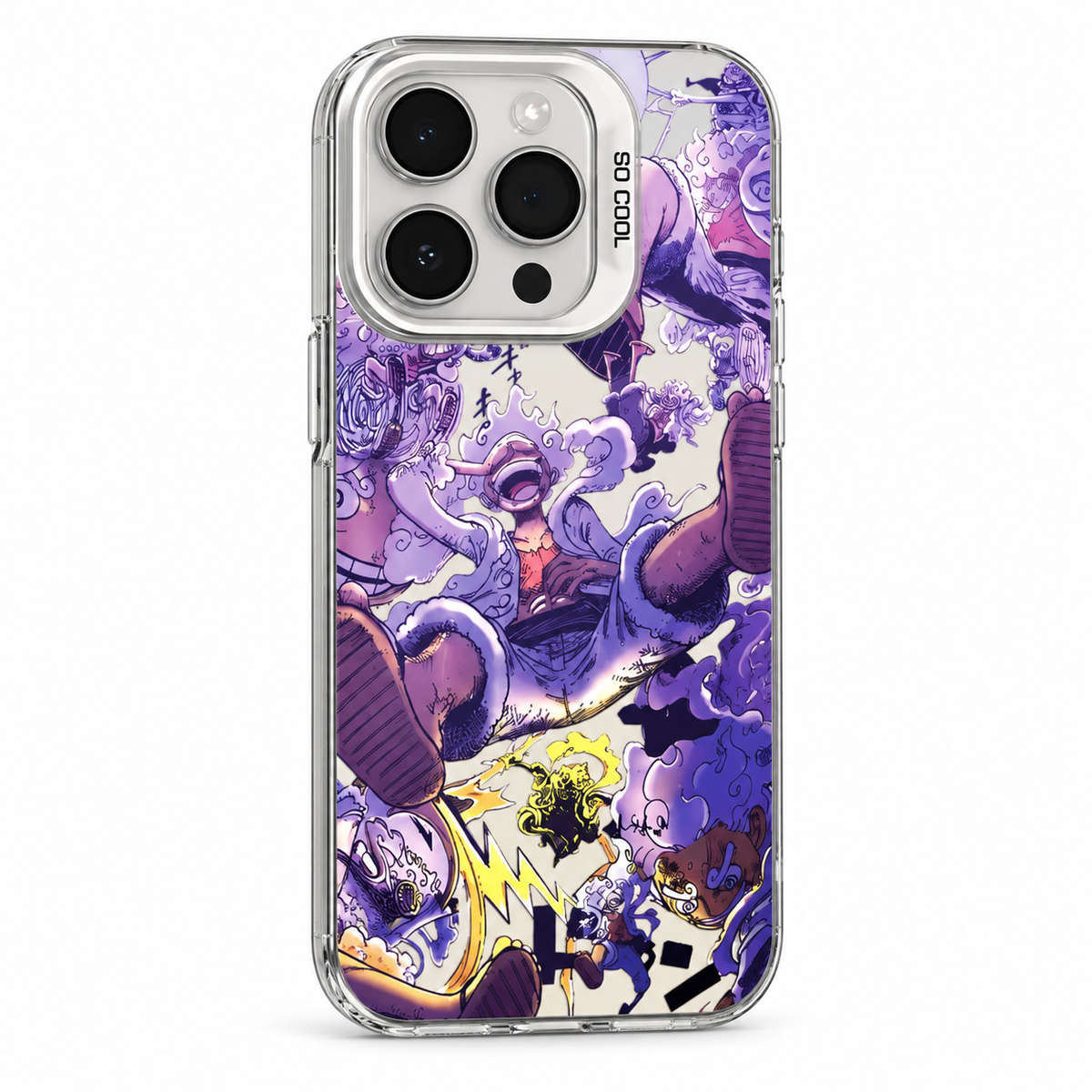 Purple Battle - Clear Frame iPhone case — individual product photo