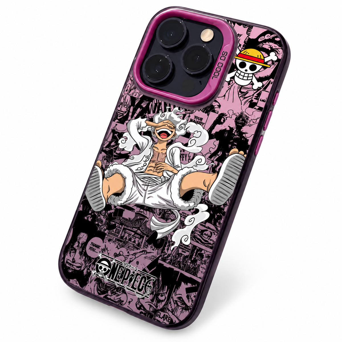 Pink Luffy iPhone case — individual product photo